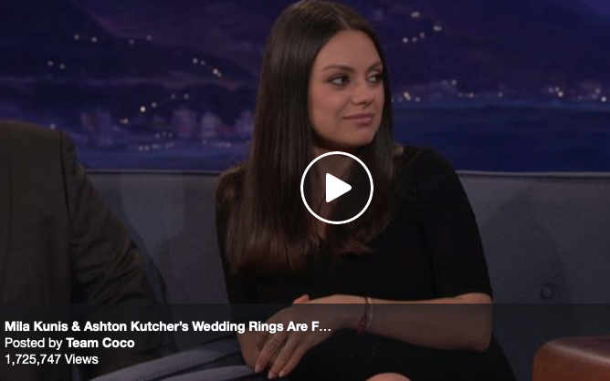 Mila Kunis Shares About Her And Ashton Kutcher's Wedding Rings